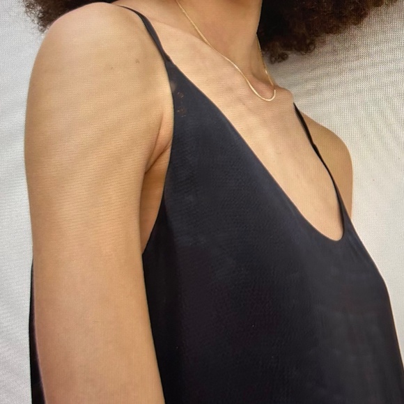 NWT Designer Brand Everlane Crossback Slip Dress Size 6 Side Zipper - Picture 1 of 6